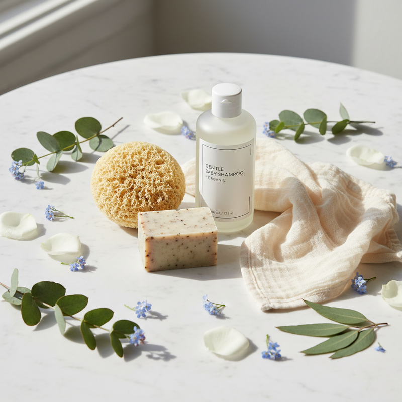 Pure Bloom Baby Bath Kit